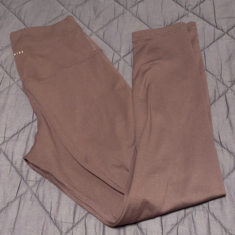 IAMBECOMING leggings, dark purple almost brown.